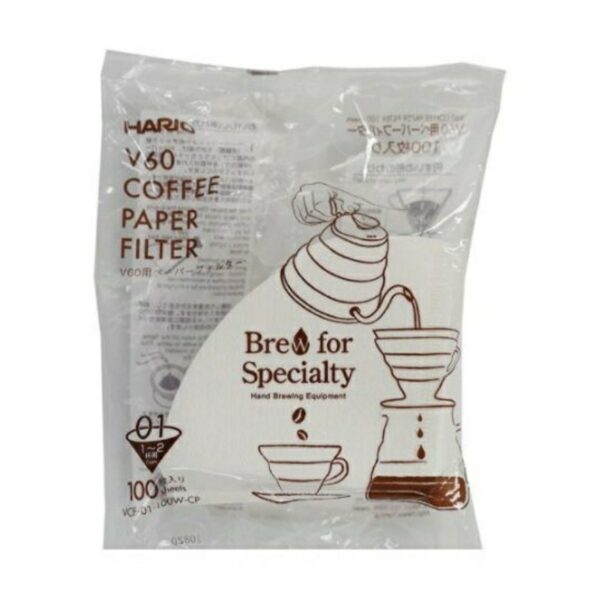 Brew For Specialty Coffee Paper Filter Japan 01 VCF-01-100W-CP