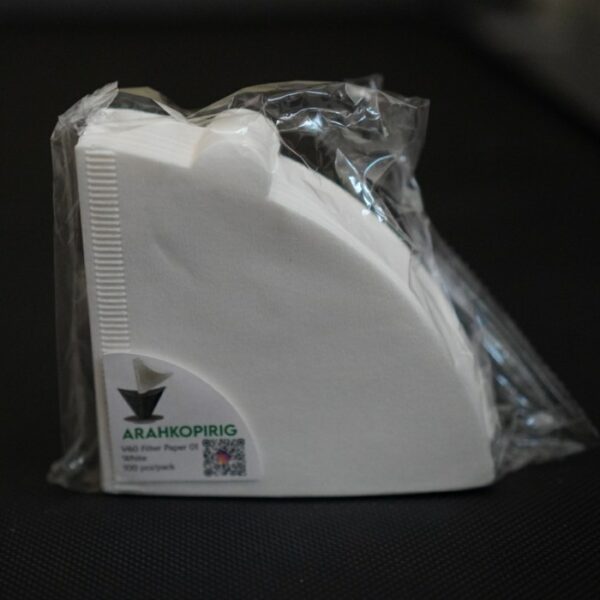 Arahkopirig V60 Filter Paper 01 White 100 pcs/pack