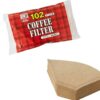 paper filter flat bottom coklat