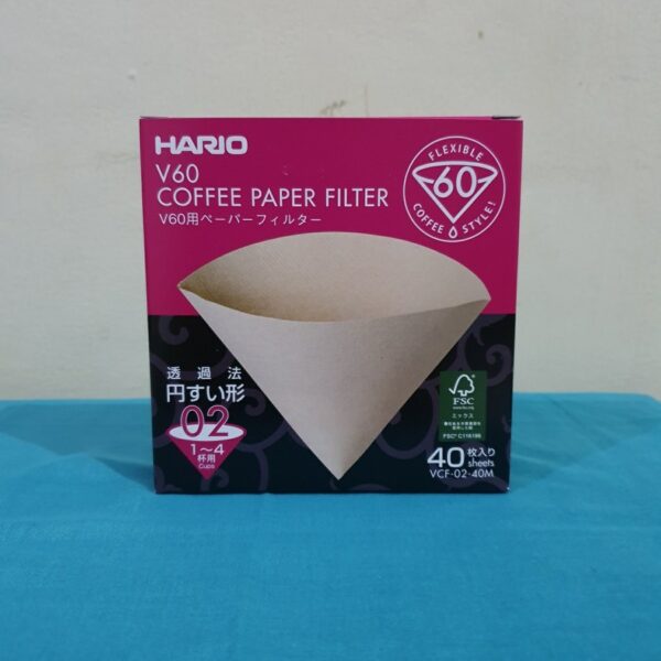 Coffee Filter Japan 02 VCF 02 40 Sheet/Pack - Cokelat